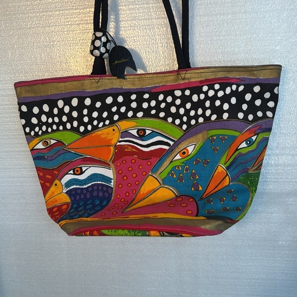 Laurel Burch Bird Tote Bag - Picture 2 of 9